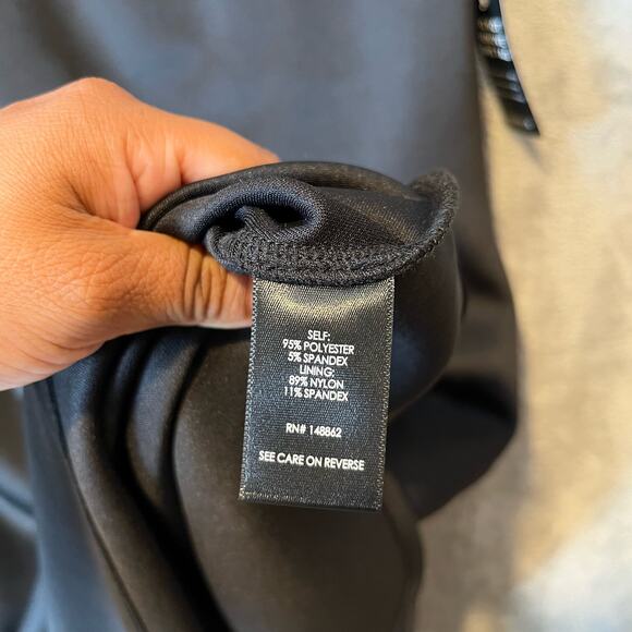 Torrid Contouring Scoop Bodycon Midi Dress Scuba Black Size 2X NEW‎ - Picture 6 of 7